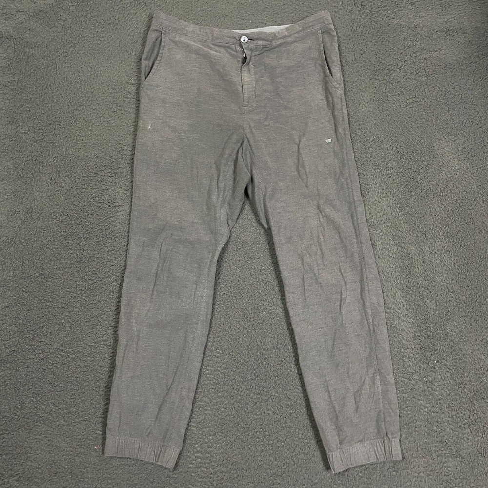 Mack Weldon Pants Mens Medium Gray Sunday Lounge Pants Casual Jogger 32x28
